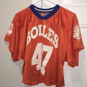Bolles High School Jacksonville Florida Bulldogs lacrosse lax jersey orange 47